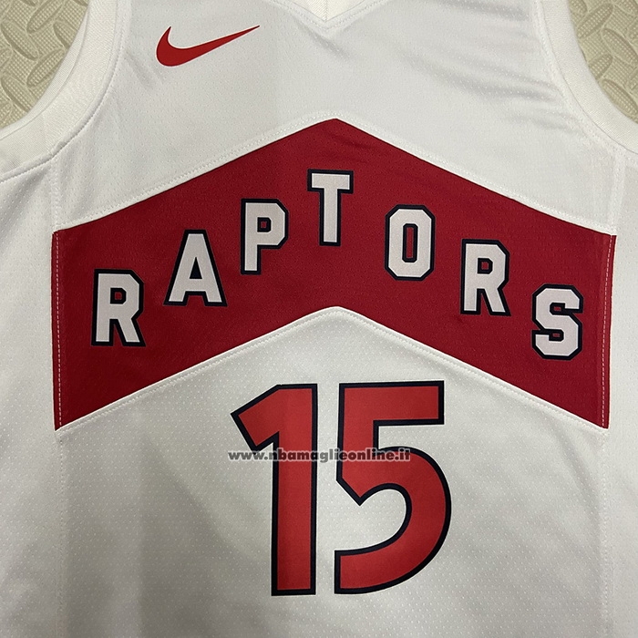 Maglia Toronto Raptors Vince Carter #15 Association 2022-23 Bianco